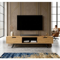 Szafka RTV-38 Drewno Lite Dąb Loft Lakier Rozmiary od 100 cm do 200 cm PREMIUM